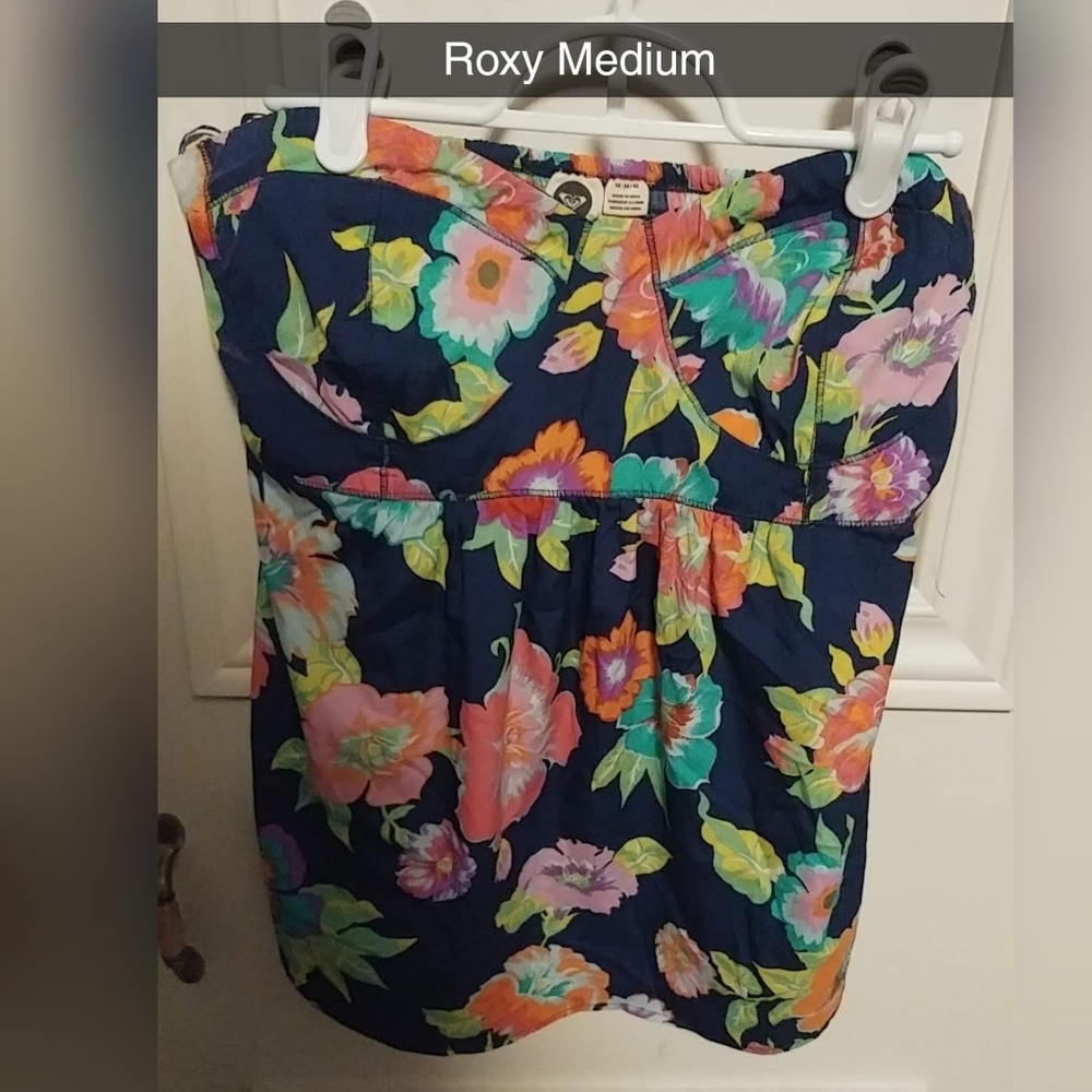 Roxy floral tube top